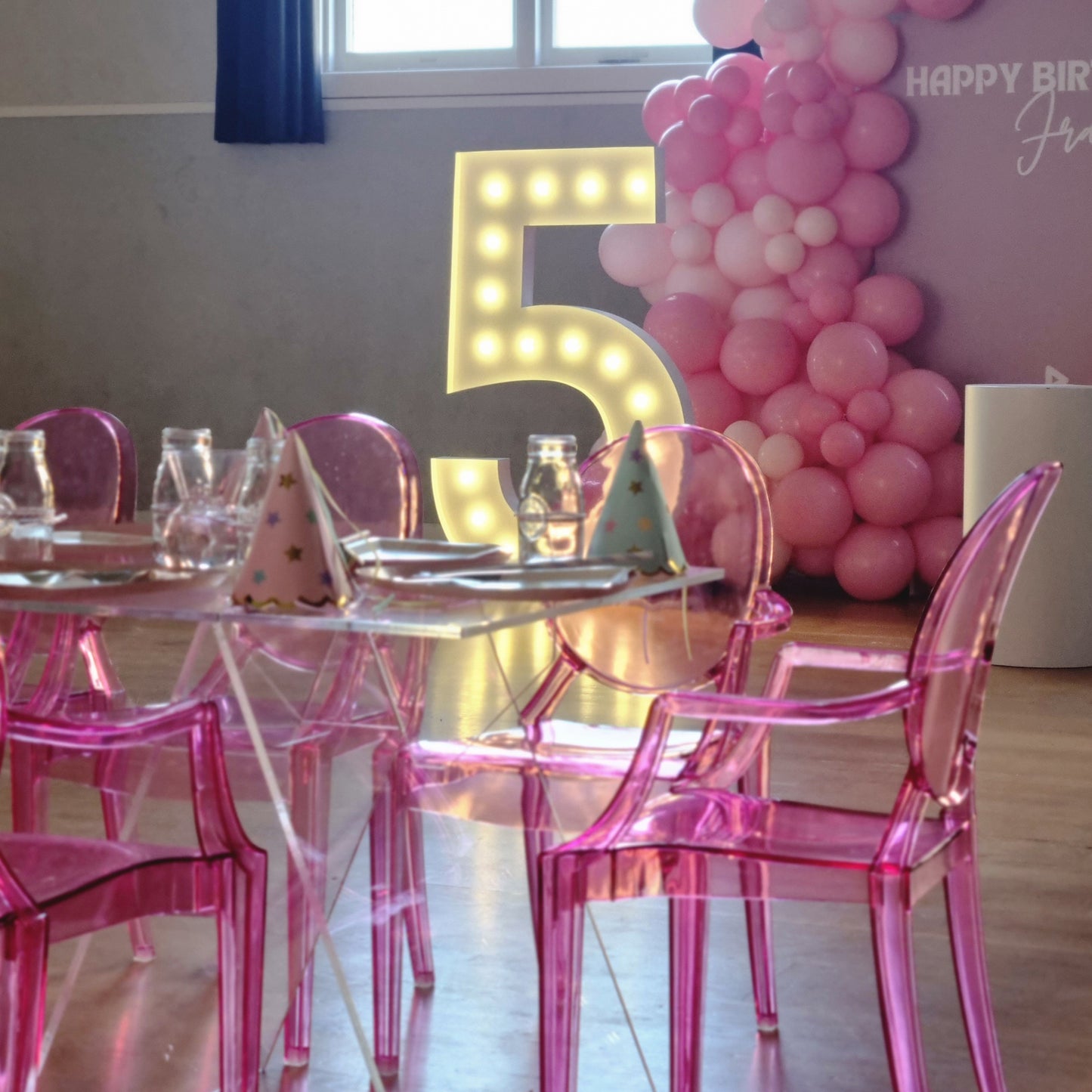 Kids Ghost Chair Pink